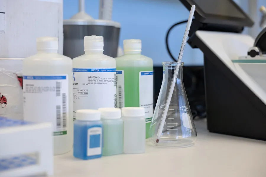 Laboratory reagents for dental unit waterline testing