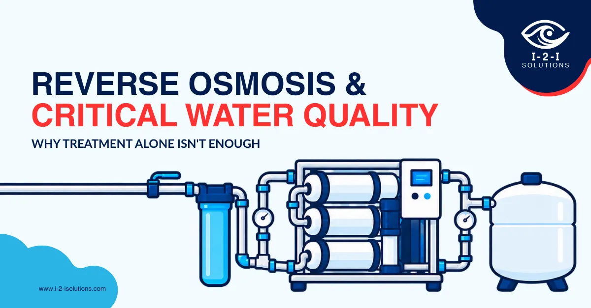 Reverse osmosis water treatment system used to support Critical Water quality in healthcare sterile processing