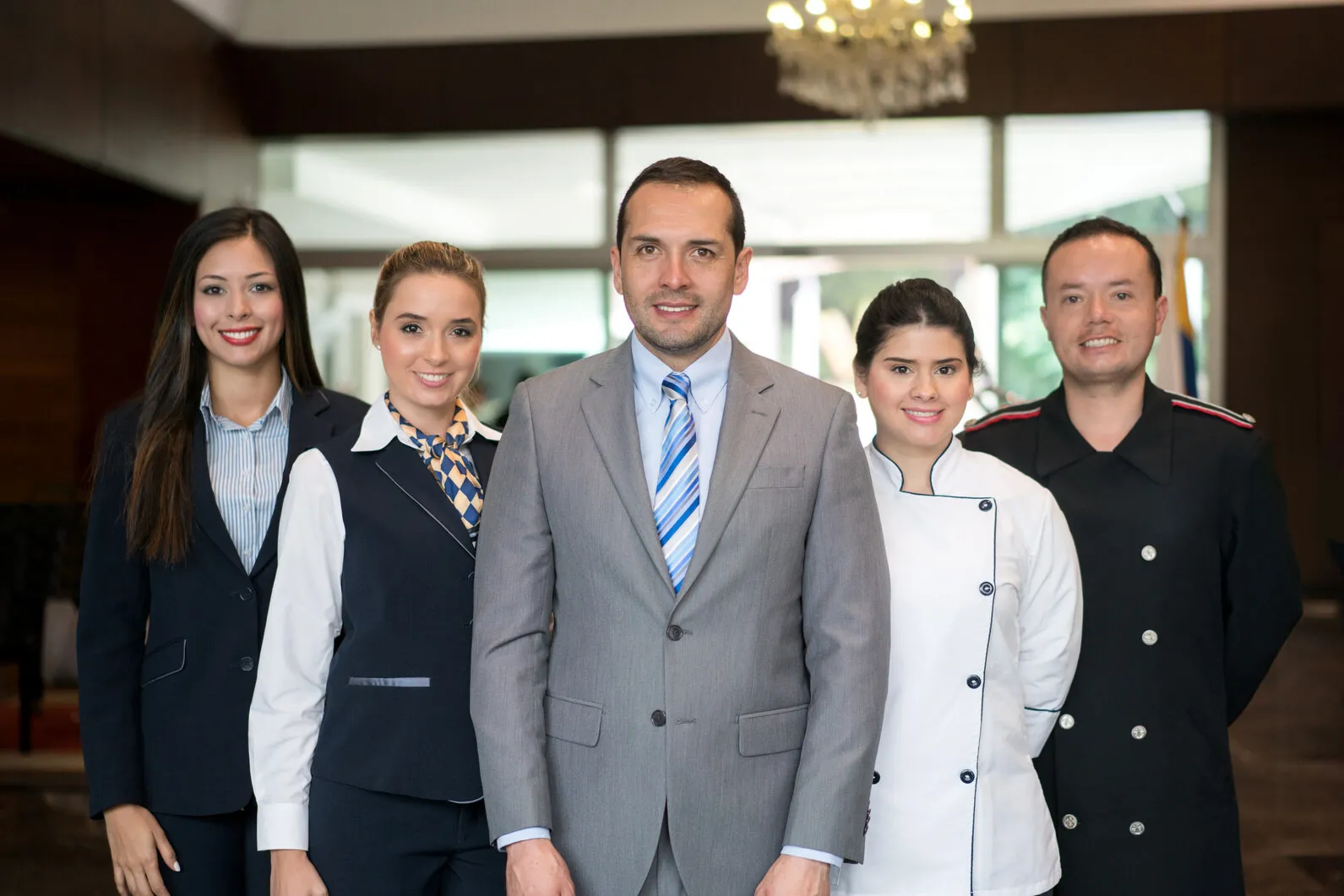 A group of hotel employees